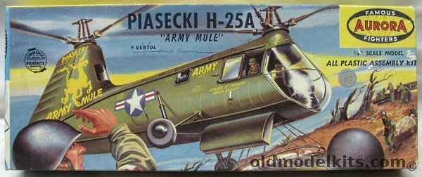 Aurora 1/48 Piasecki H-25A Army Mule, 502-79 plastic model kit